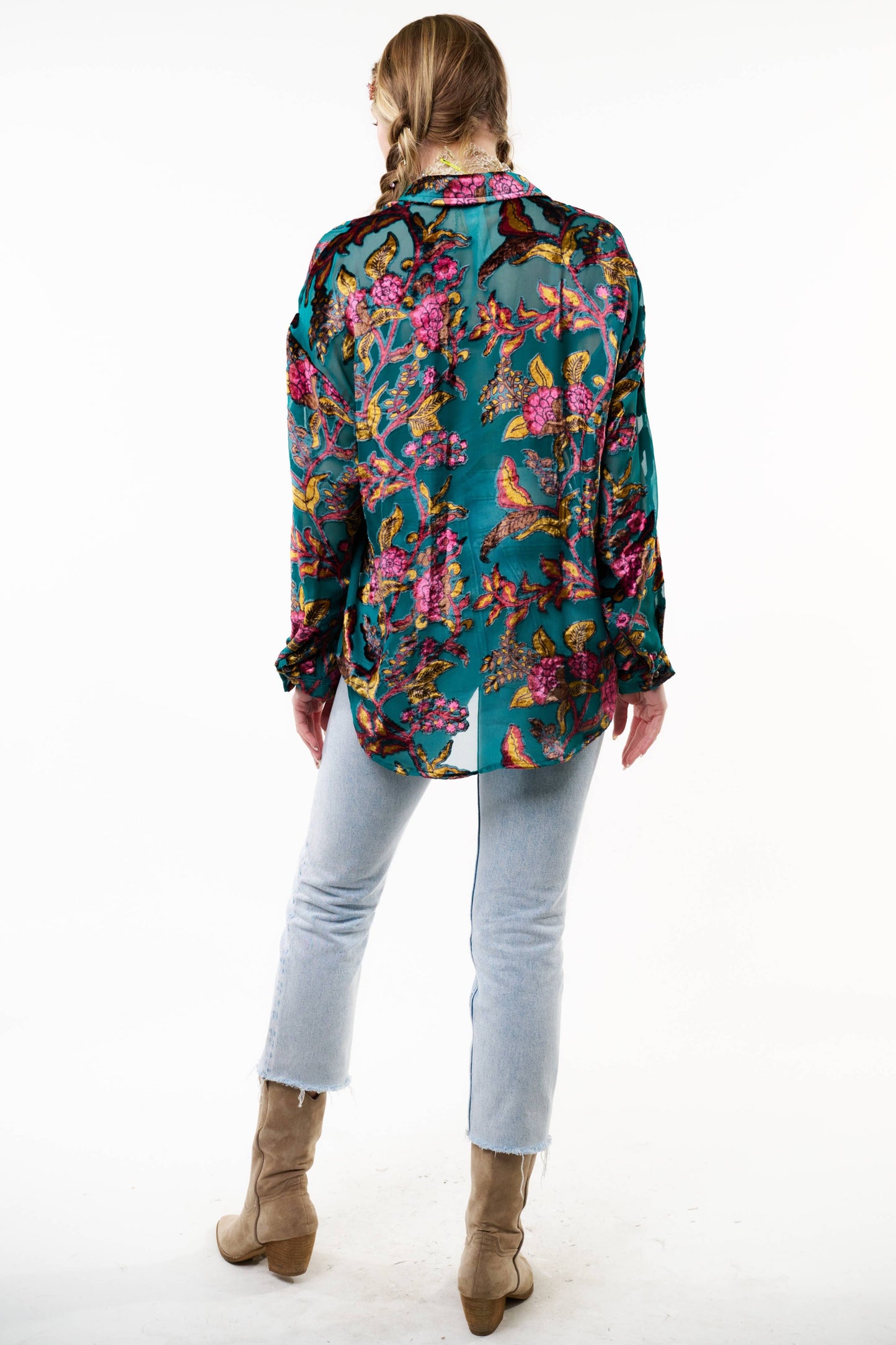 Jewels Blouse - Teal Color