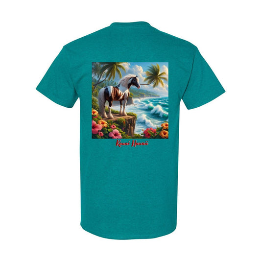 Tropical Red and White Paint Horse T Shirts