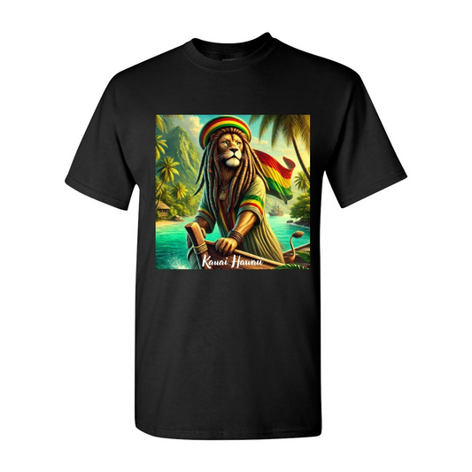 Please, Don't Rock My Boat Tropical Rasta Lion