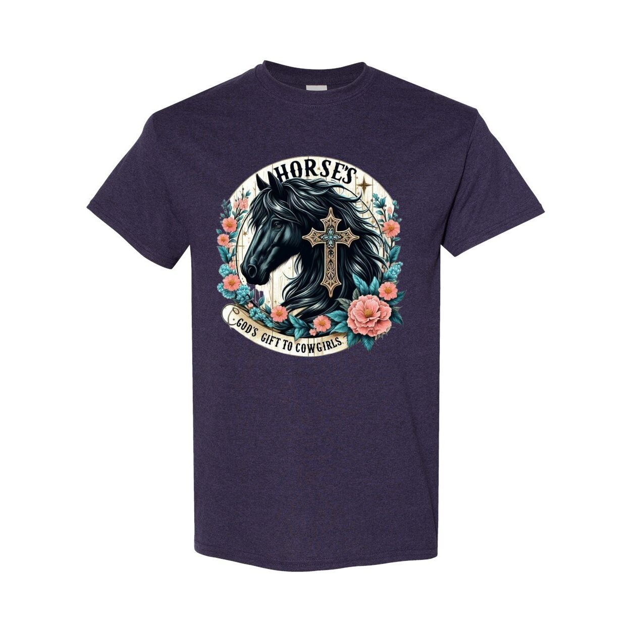 Horses Gods Gift to Cowgirls T Shirts