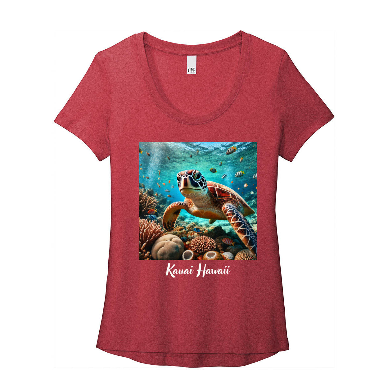 Honu / Turtle Scoop Neck T-Shirts