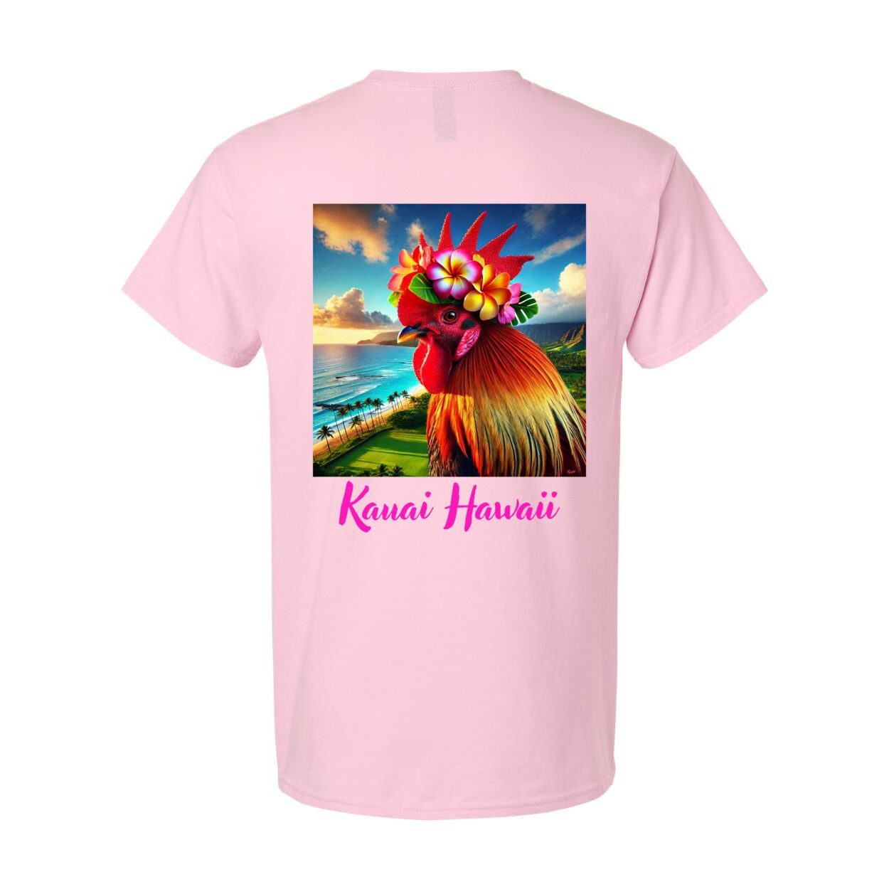 Rooster Lei Kauai Hawaii T-Shirt