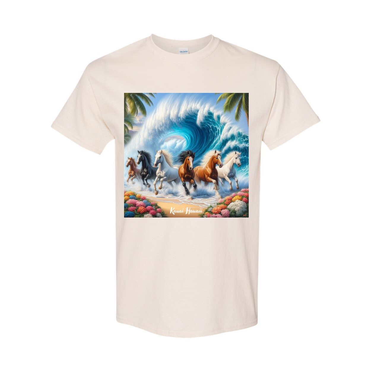 Ocean Wave Herd of Horses