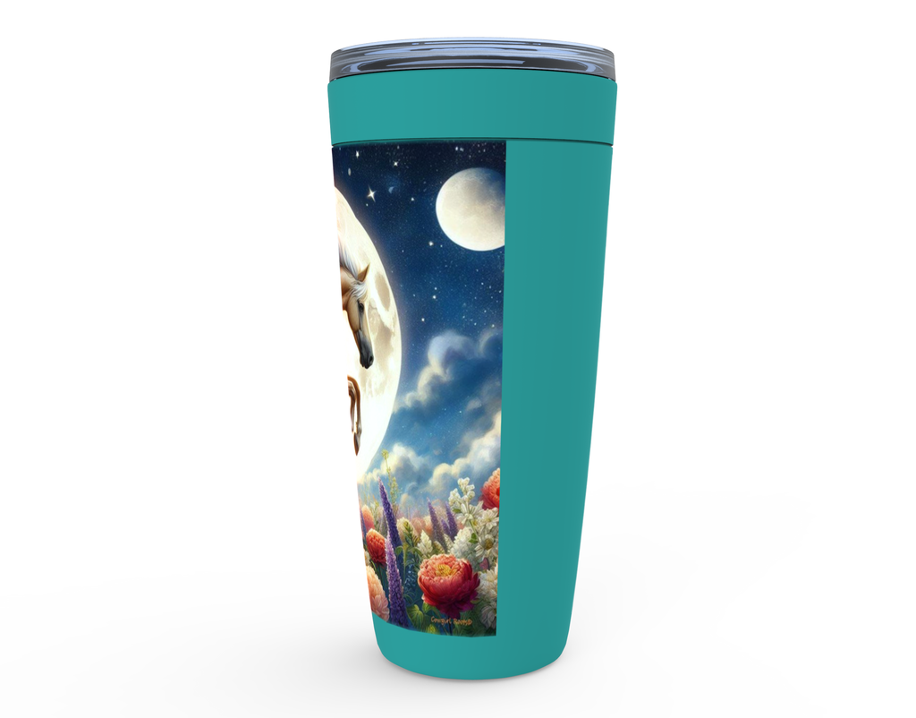 Cowgirl Roots™ Tumbler 20oz Palomino Moonshine Stainless Steel Insulated Hot and Cold Travel Tumbler Mugs
