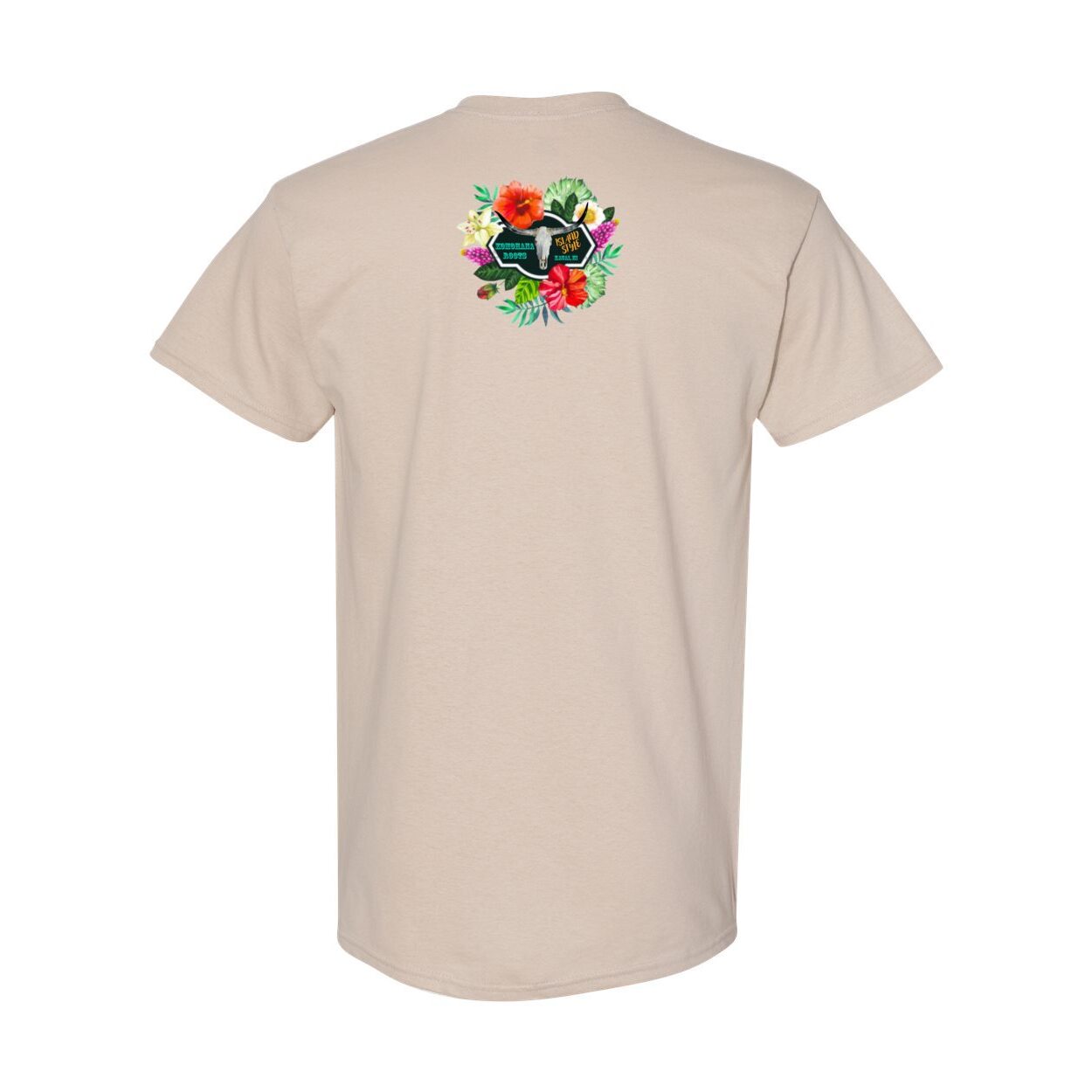 Tropical Red and White Paint Horse T Shirts Choose Kauai, Add own Island or State or Choose No Writing