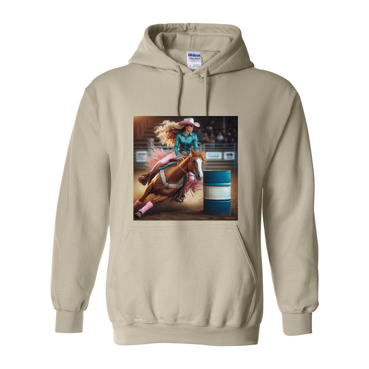 Turn N Burn Barrel Racer Pull Over Front Pocket Hoodies