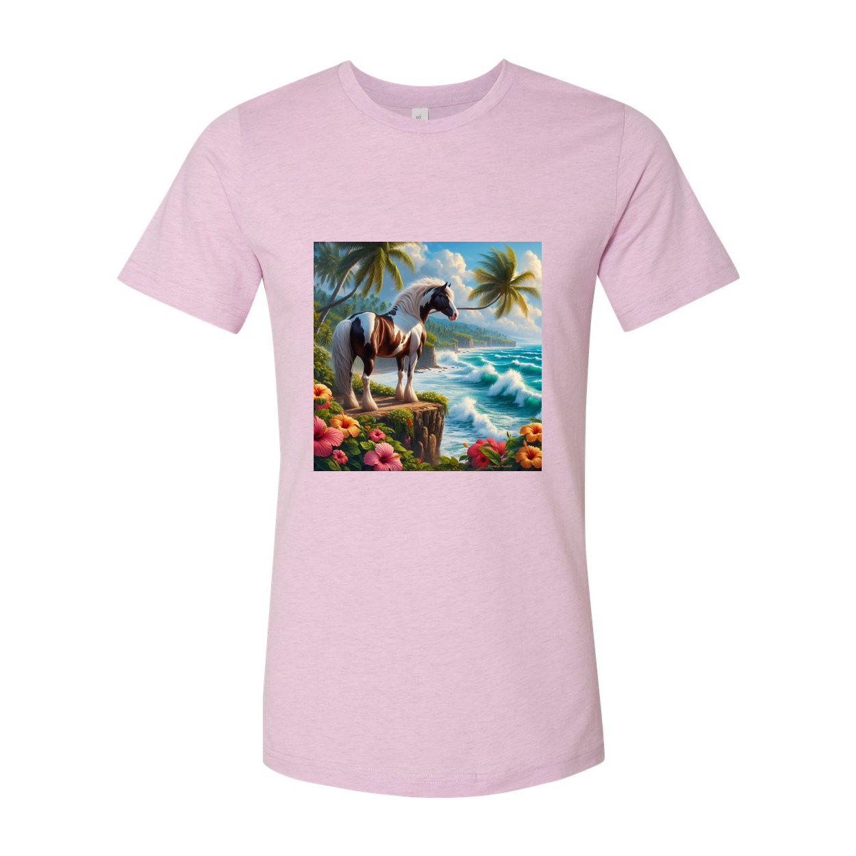 Tropical Red and White Paint Horse T Shirts