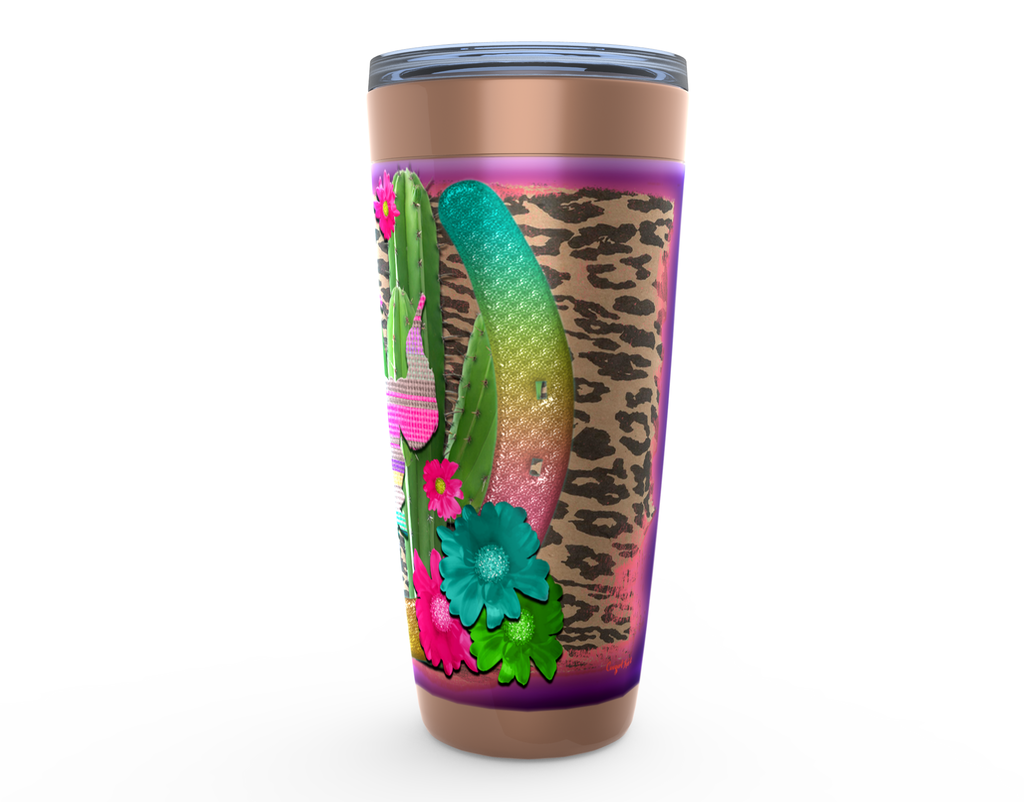 Cowgirl Roots™ Tumbler 20oz Desert Bronc, Stainless Steel Insulated Hot and Cold Mug