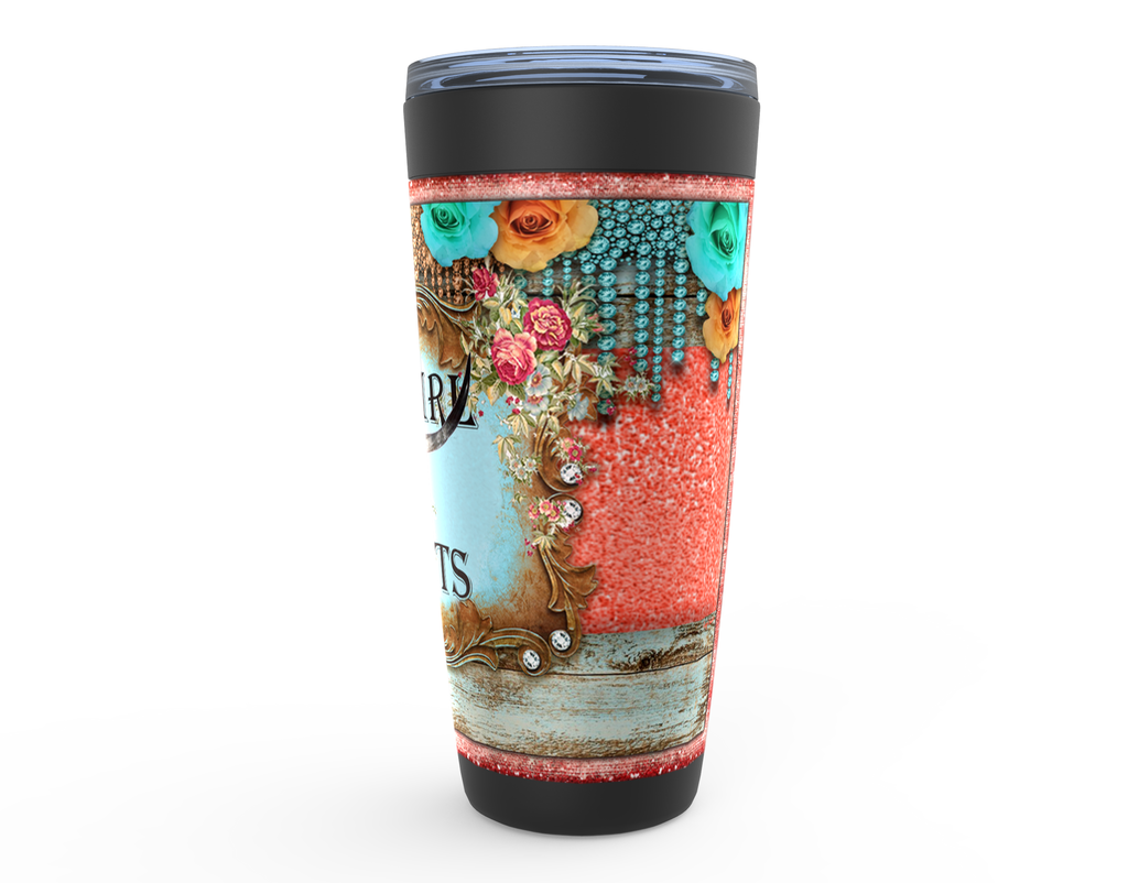 Cowgirl Roots™  Tumbler 20oz Cowgirl Roots, Stainless Steel Insulated Hot and Cold Mug